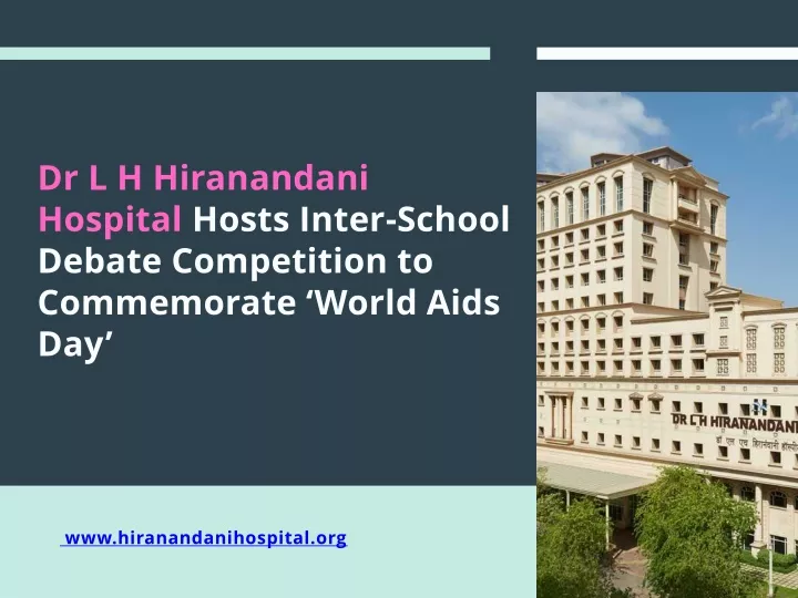 dr l h hiranandani hospital hosts inter school