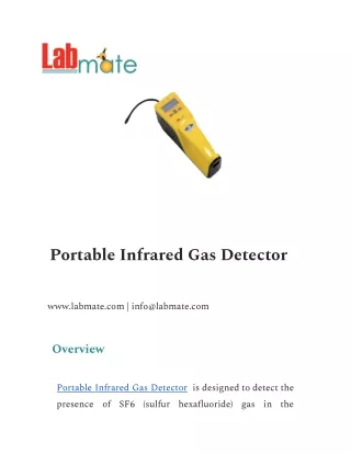 portable infrared gas detector