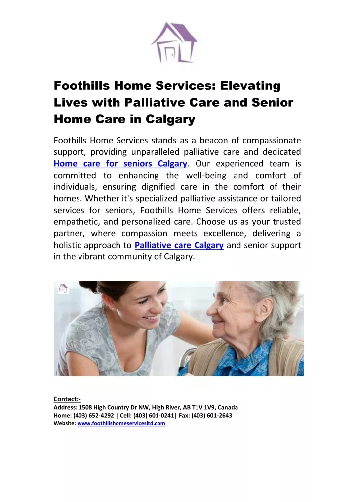 foothills home services elevating lives with