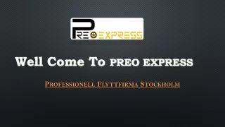 Professionell flyttfirma Stockholm