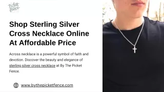Shop Sterling Silver Cross Necklace Online At Affordable Price