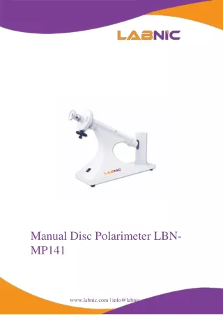 Manual-Disc-Polarimeter