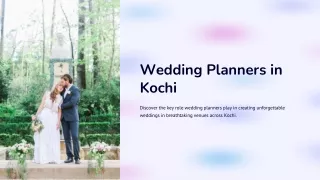 Bridal Elegance: Handpicked Wedding Planners in Kochi for Your Big Day