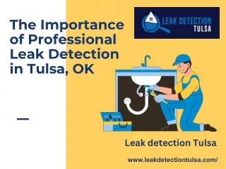 The Importance of Professional Leak Detection in Tulsa, OK