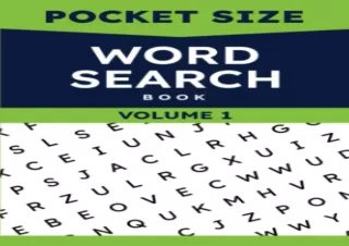 ❤️PDF⚡️ Pocket Size Word Search Book, Volume 2: 100 Mini Puzzles for Travel or Purse -