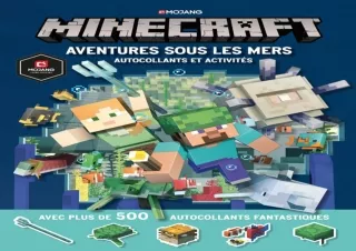 PDF✔️Download❤️ Minecraft : Aventures sous les mers: Autocollants et activités (French Edi