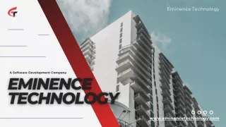 A Software Development Company - Eminence Technology