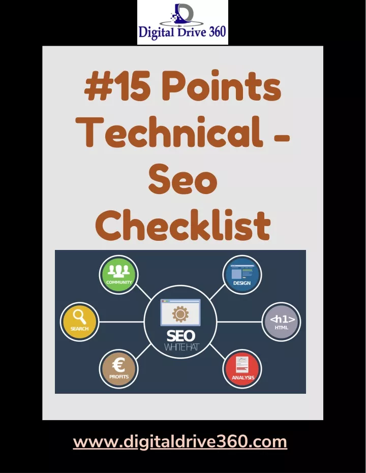 15 points technical seo checklist