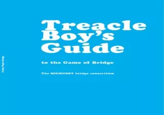 Pdf⚡️(read✔️online) Treacle Boy's Guide to the Game of Bridge: Friday Night Bridge
