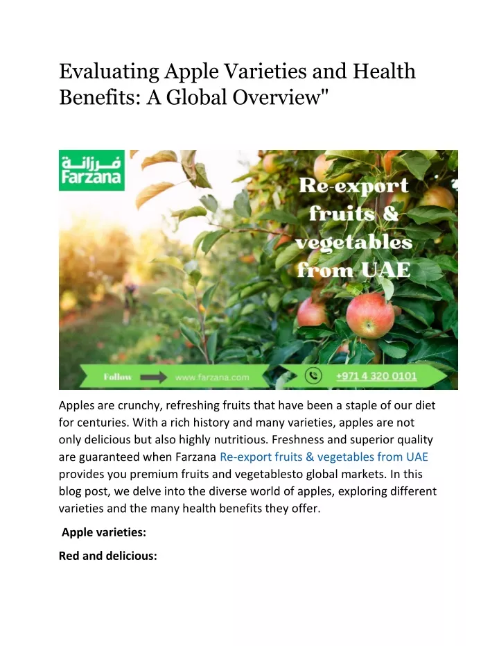 evaluating apple varieties and health benefits
