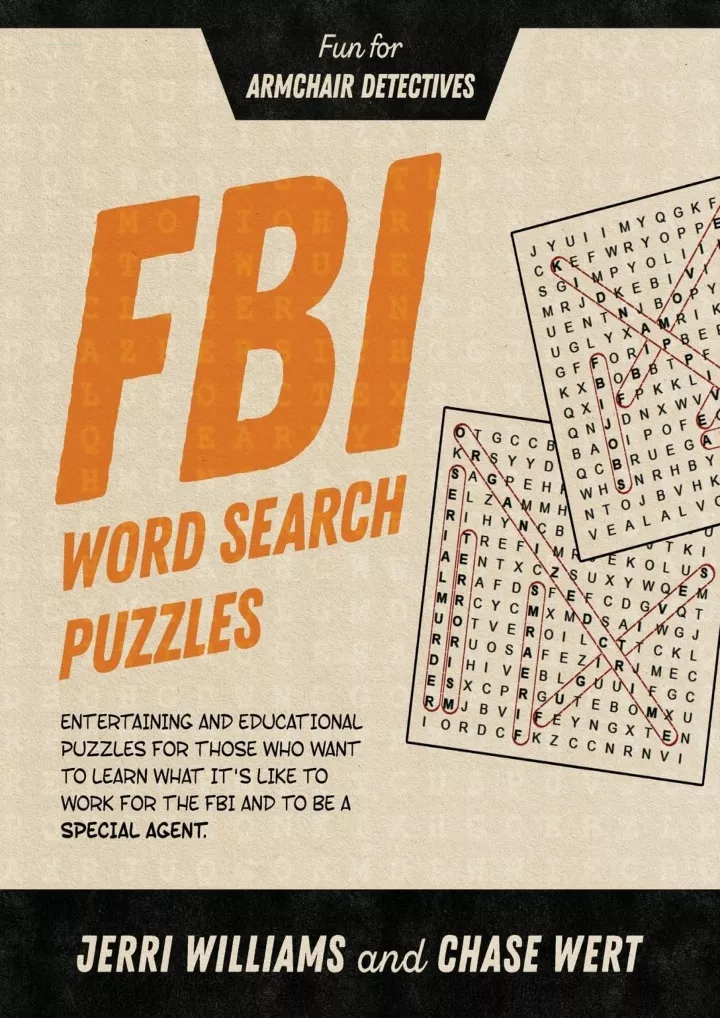 fbi word search puzzles fun for armchair