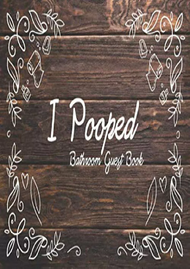 i pooped bathroom guest book house warming gift