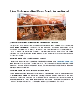 a deep dive into animal feed market growth share