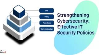 Strengthening Cybersecurity Effective IT Security Policies