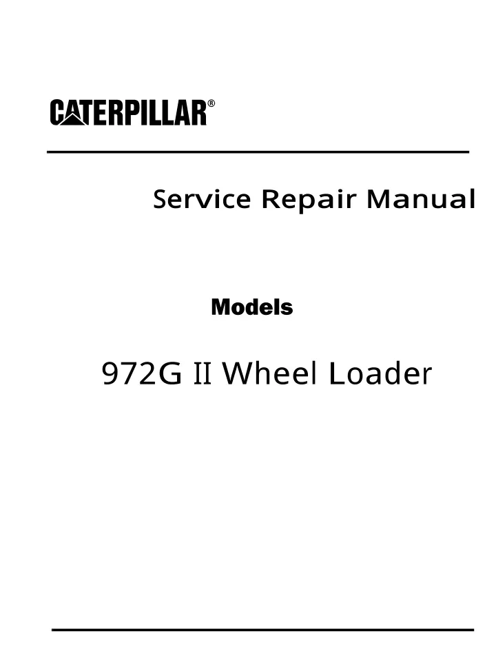 service repair manual