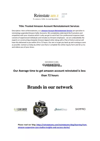 Trusted-Amazon-Account-Reinstatement-Services