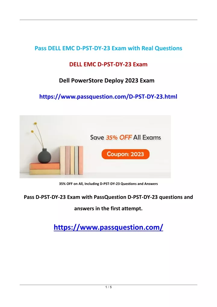 pass dell emc d pst dy 23 exam with real questions