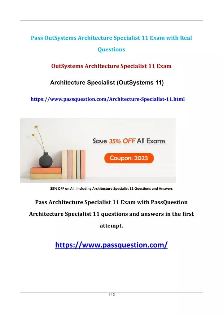 pass outsystems architecture specialist 11 exam
