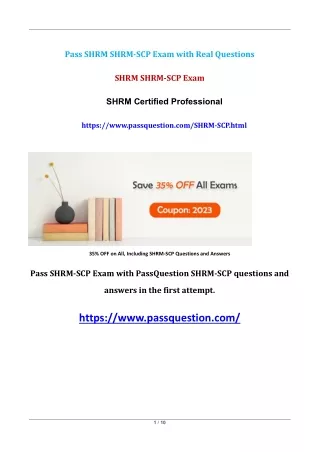 pass shrm shrm scp exam with real questions