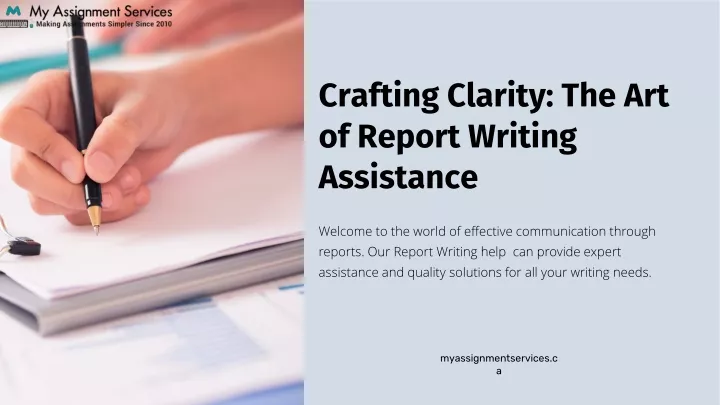 crafting clarity the art of report writing