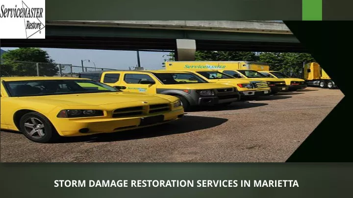 storm damage restoration services in marietta