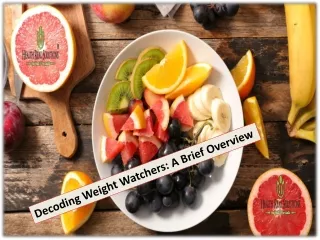 Decoding Weight Watchers A Brief Overview