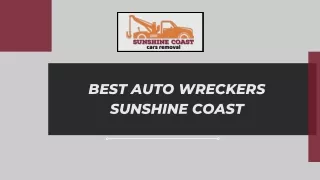 Best Auto Wreckers Sunshine Coast