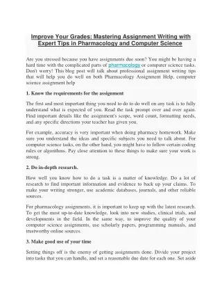 improve your grades mastering assignment writing