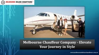 Melbourne Chauffeur Company - Elevate Your Journey in Style