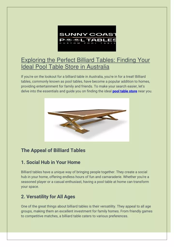 exploring the perfect billiard tables finding