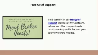 Free Grief Support