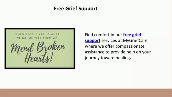 free grief support