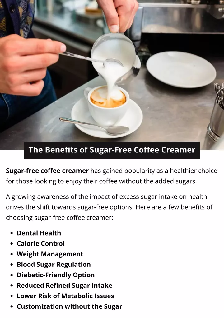 the benefits of sugar free coffee creamer