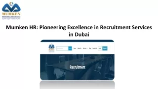 Recruitment Agency in Dubai - Mumken HR