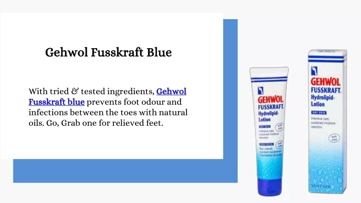 gehwol fusskraft blue