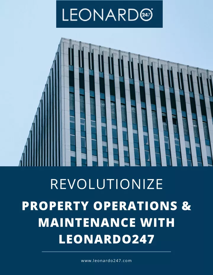 revolutionize property operations maintenance
