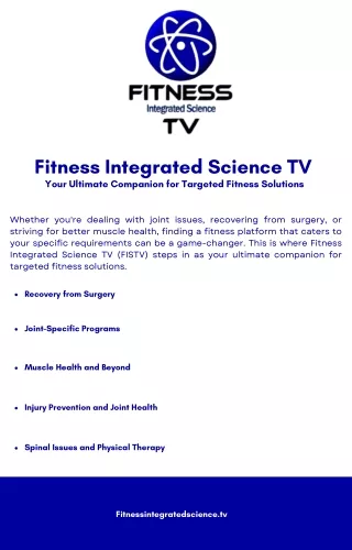 Fitness Integrated Science TV: Your Holistic Fitness Solution