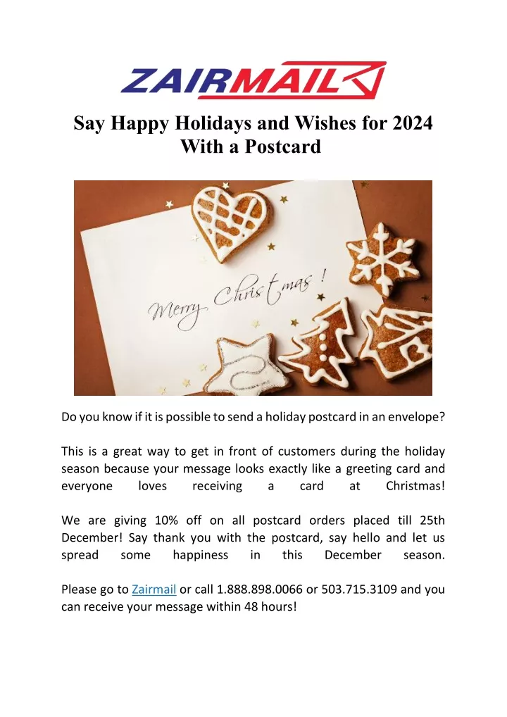 say happy holidays and wishes for 2024 with