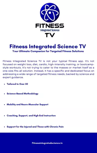 Fitness Integrated Science TV: Your Path to Holistic Wellness