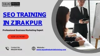 With Squad Best SEO Training in Zirakpur, you can navigate the digital landscape