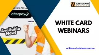 Discover The Best Online White Card Course