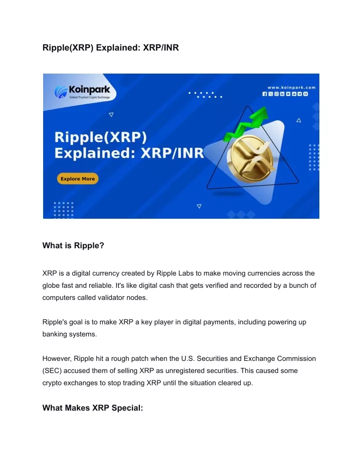 ripple xrp explained xrp inr
