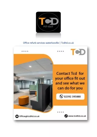 Office refurb services waterlooville | Tcdltd.co.uk