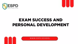 Welcome to the School of Exam Success and Personal Development