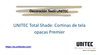 UNITEC Total Shade Cortinas de tela opacas Premier