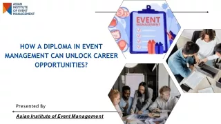 How A Diploma In Event Management Can Unlock Career Opportunities?