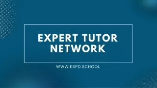 Expert Online Tuition And Teaching Sservice At Espd School