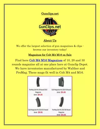 Colt M4 M16 Magazines For Sale