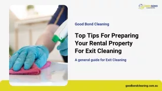 Exit cleaning services Brisbane  - Good Bond Cleaning