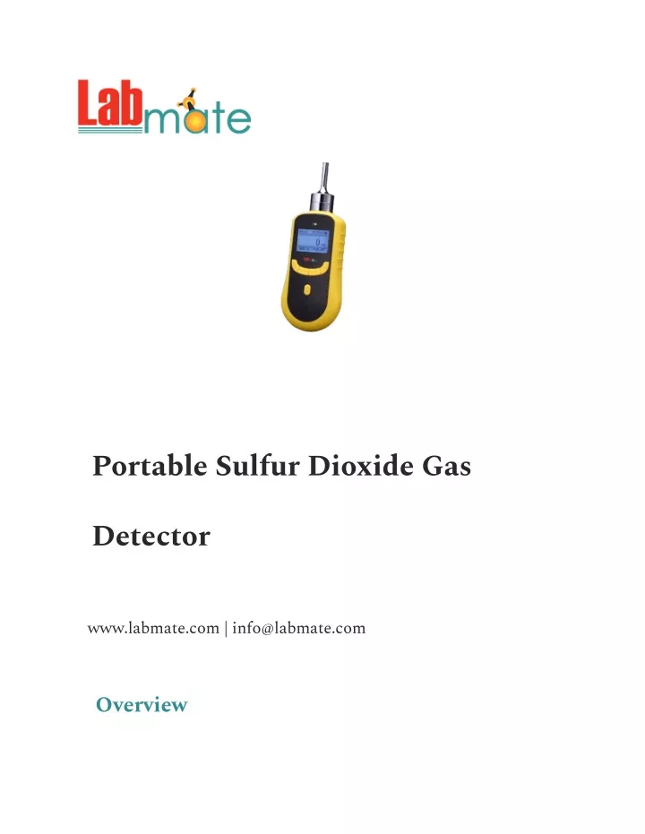 portable sulfur dioxide gas